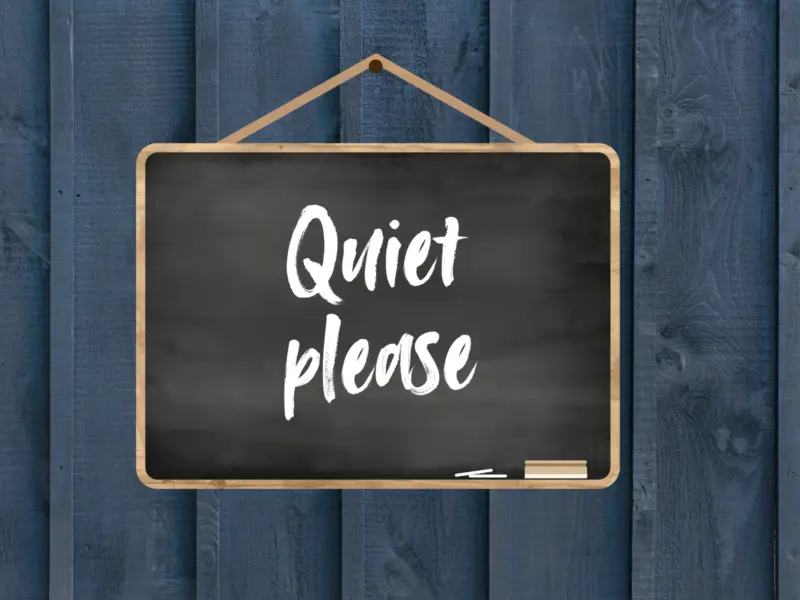 Quiet please sign CJ